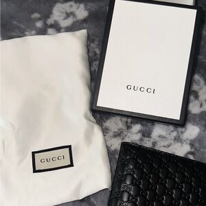 Gucci Men’s Wallet — 260987 GG Guccissima Bifold Leather Wallet - Black